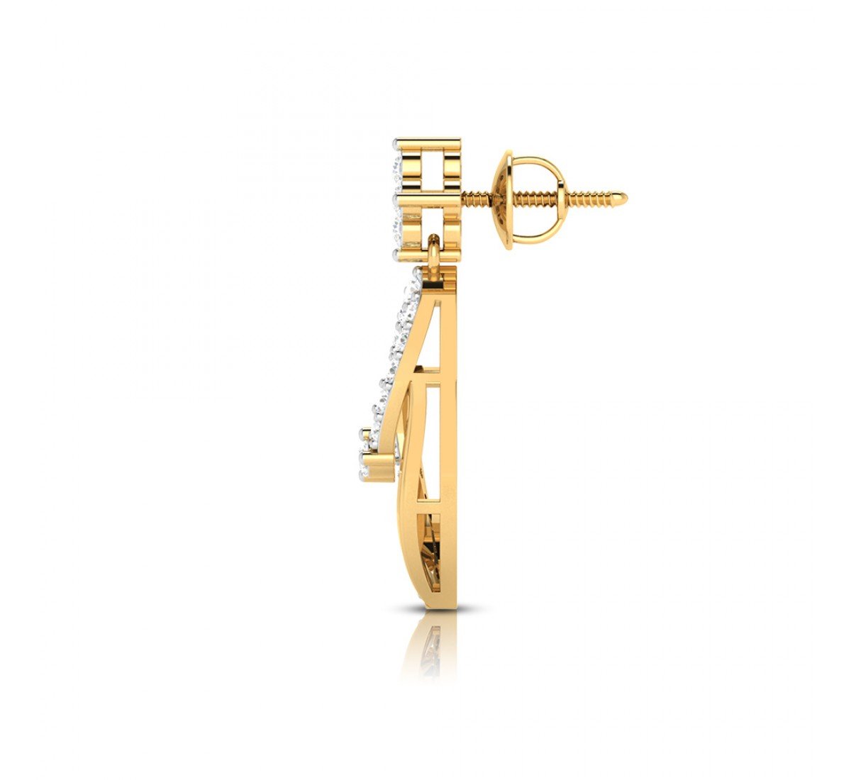Entena Drop Diamond Earrings