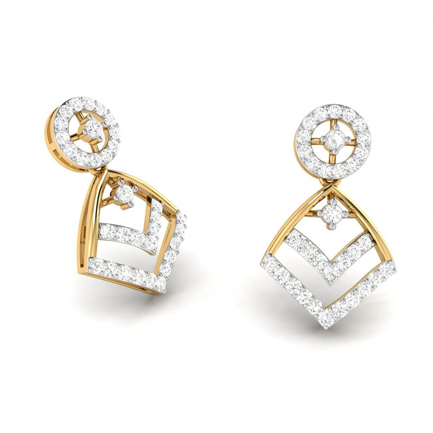 Cosmos Drop Diamond Earrings