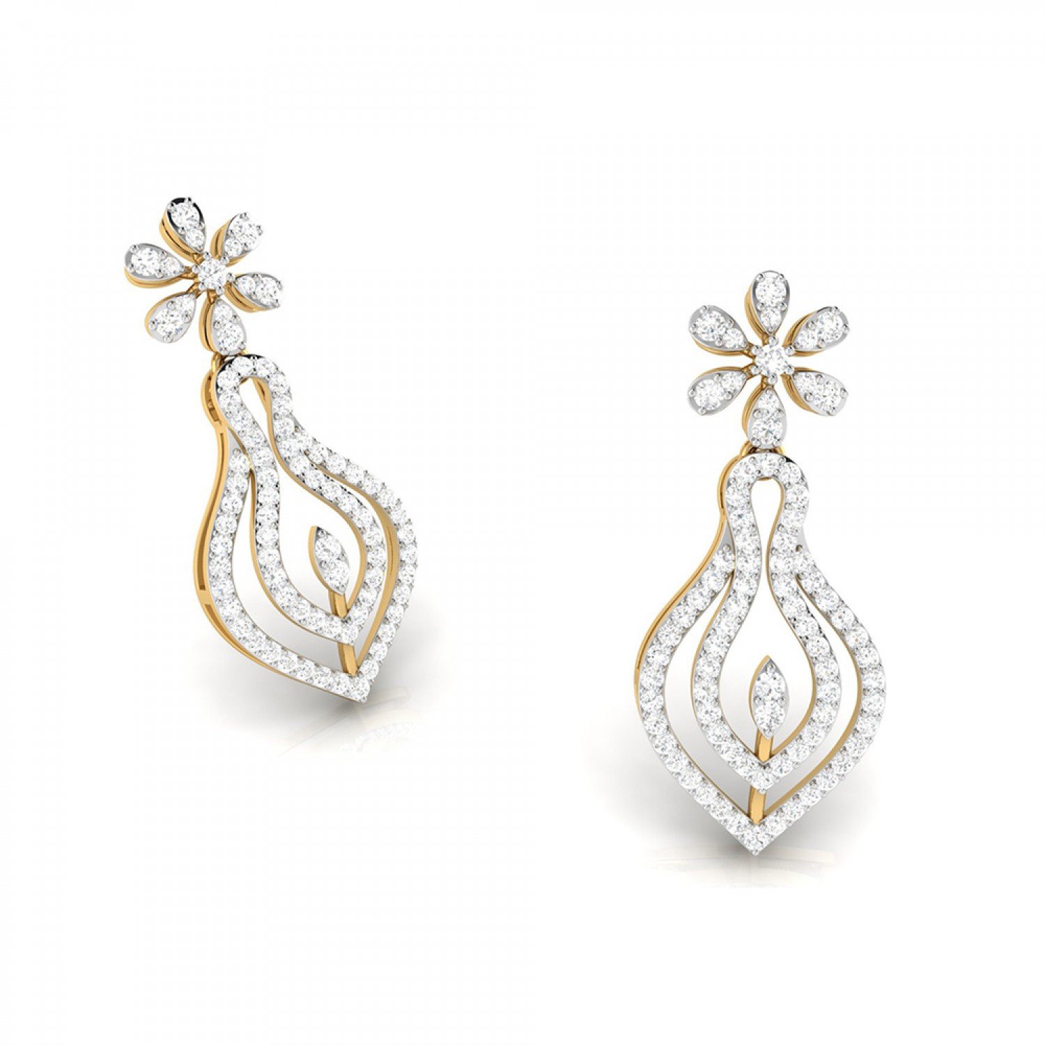 Paragon Drop Diamond Earrings