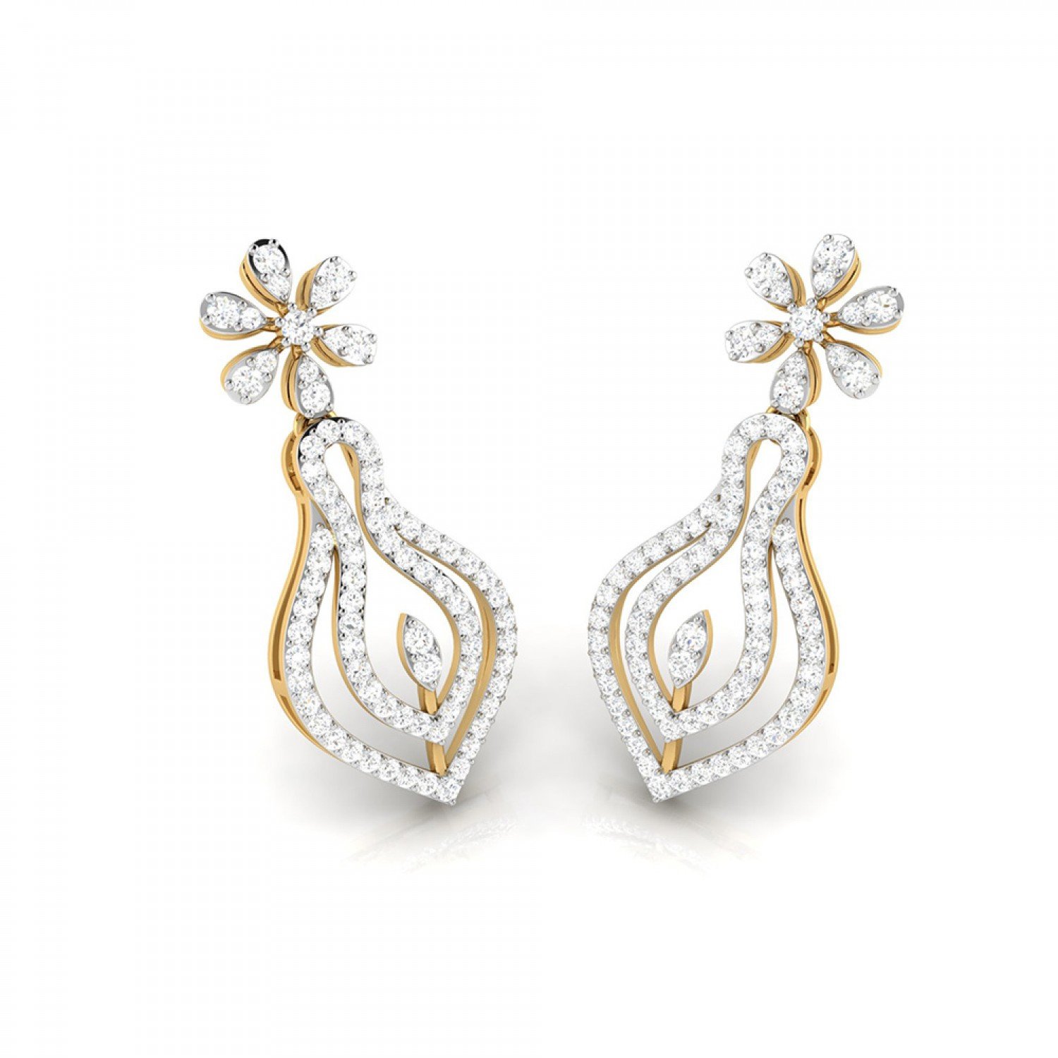 Paragon Drop Diamond Earrings