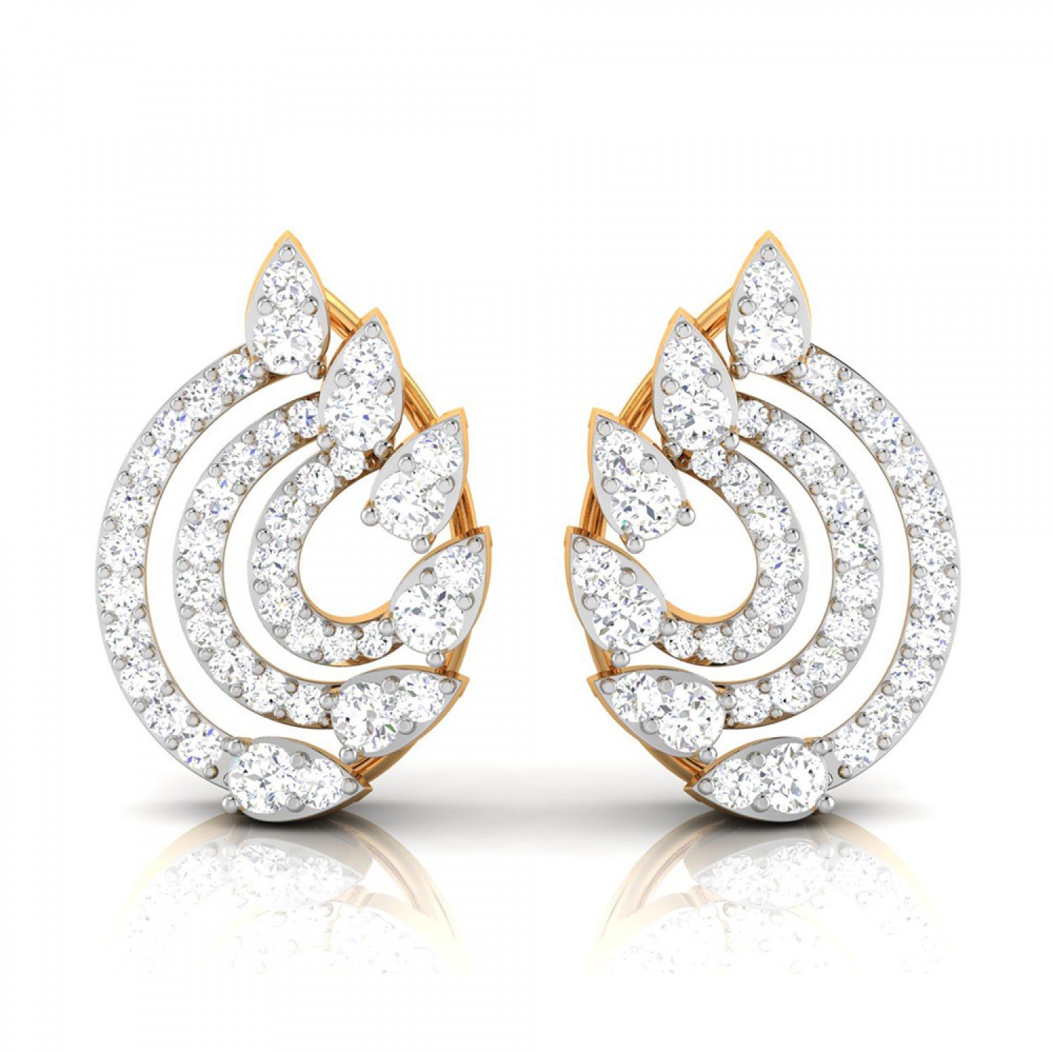 Cushion Dame Diamond Earrings