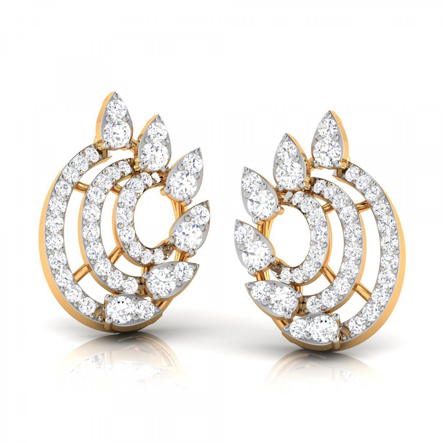 Cushion Dame Diamond Earrings