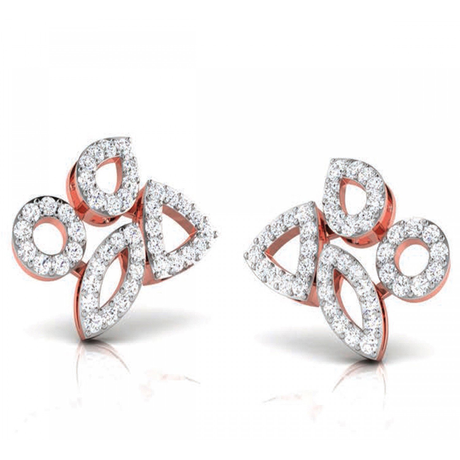 Swerve Twist Diamond Stud