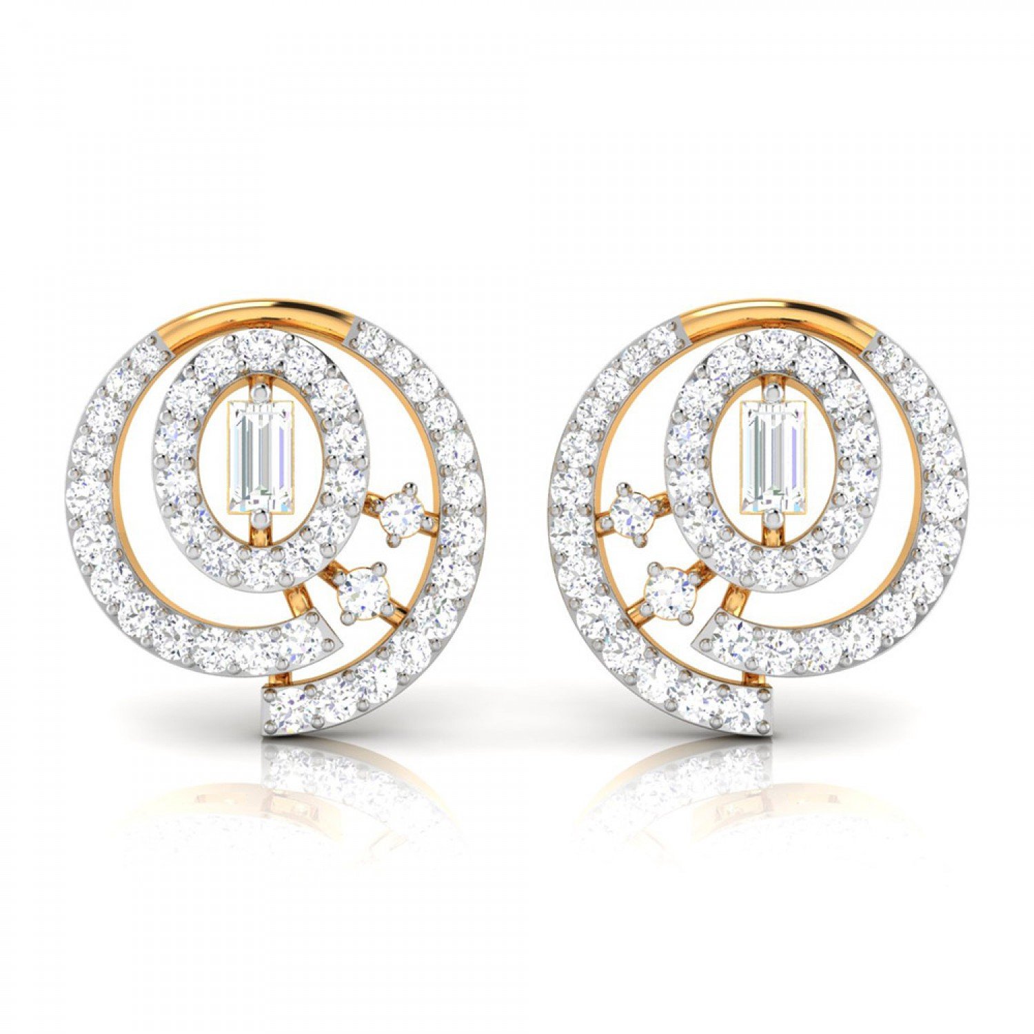 Koena Twist Diamond Earrings
