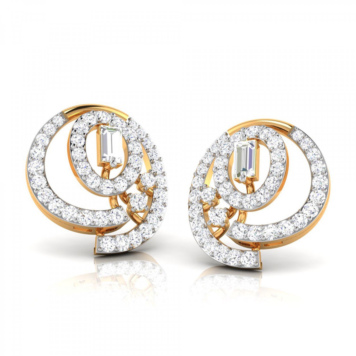 Koena Twist Diamond Earrings Koena Twist Diamond Earrings
