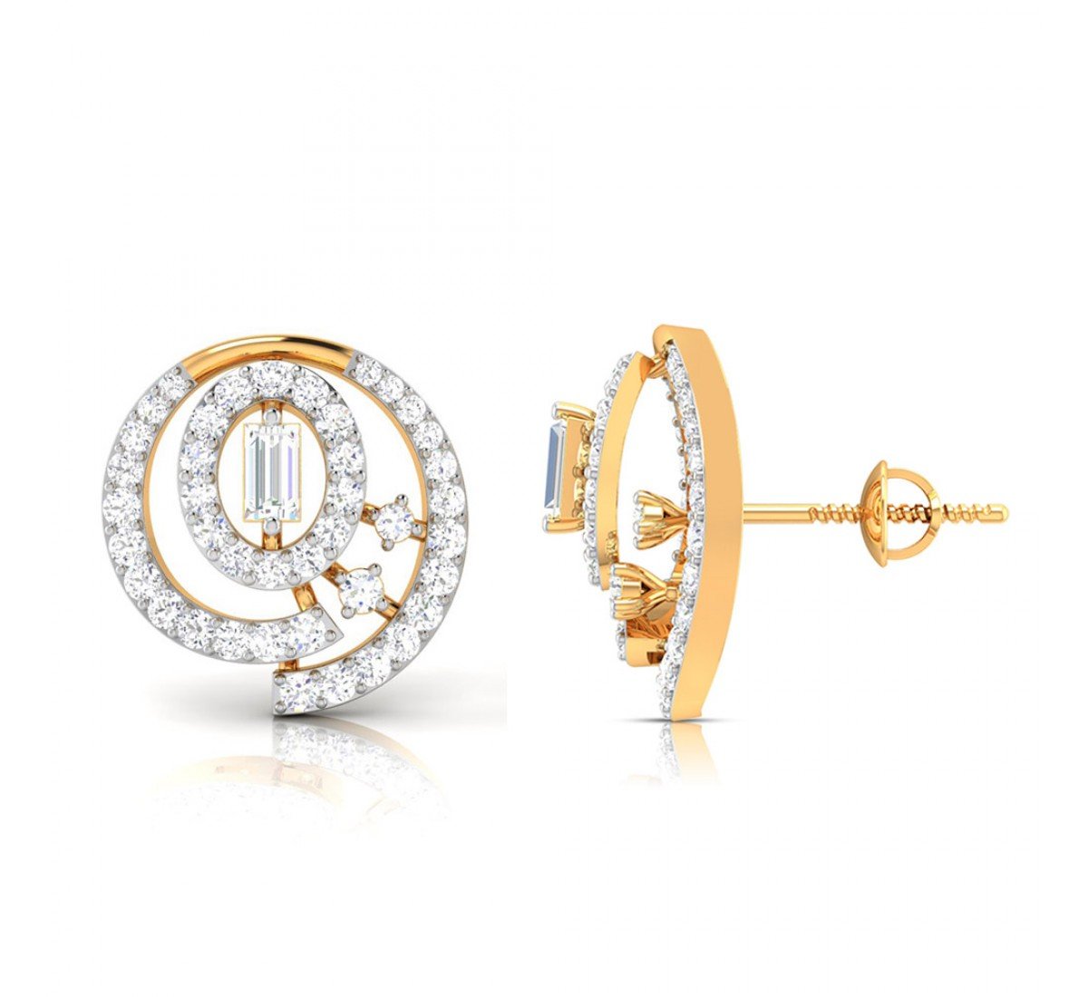Koena Twist Diamond Earrings