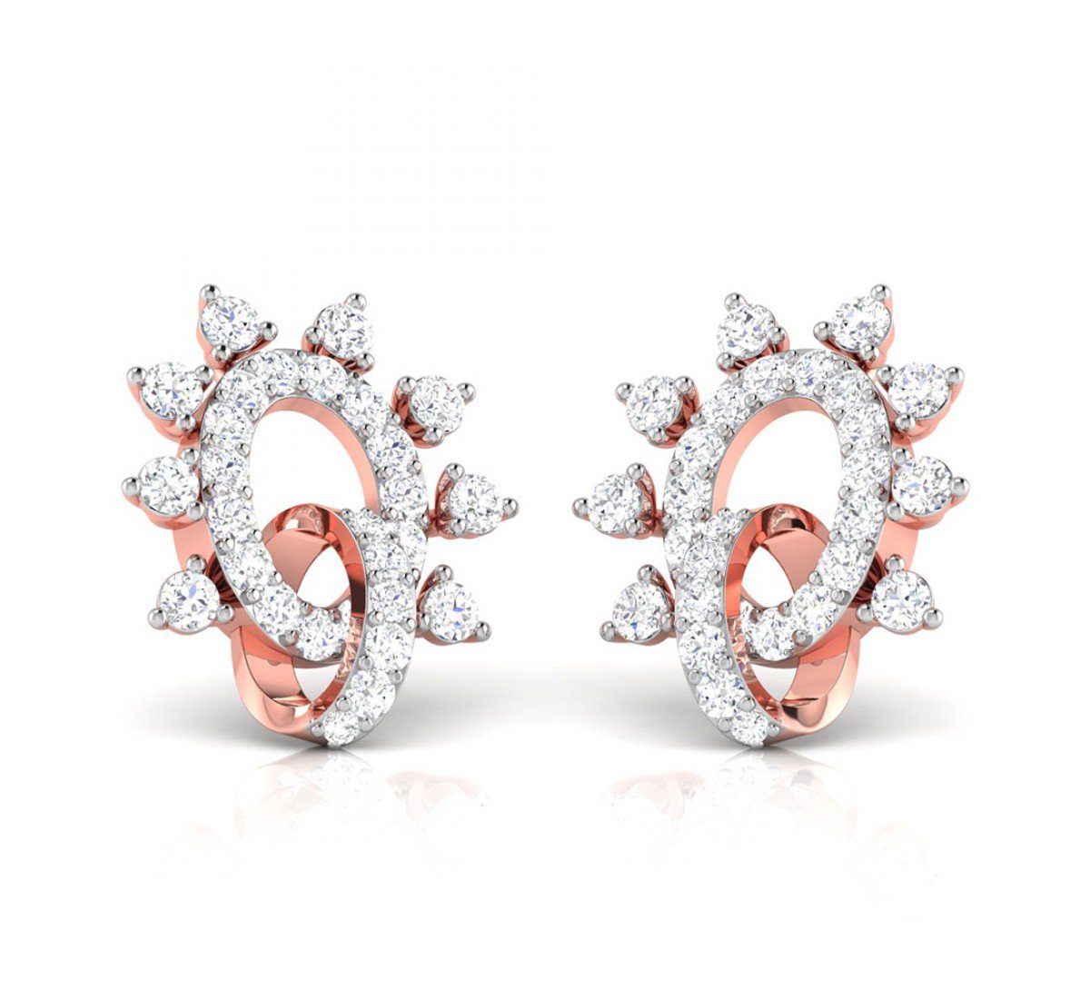 Twists Pivot Diamond Earrings