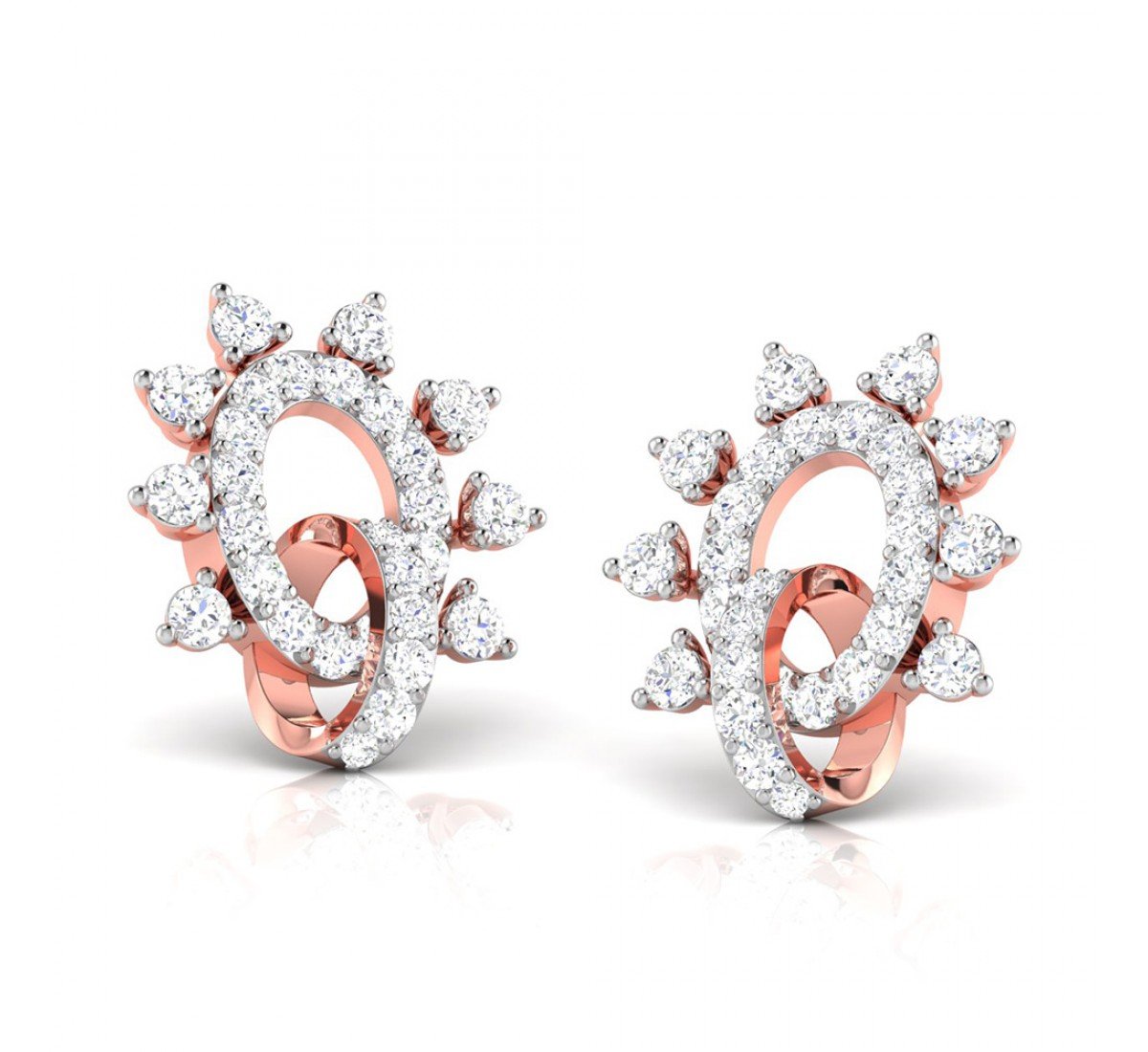Twists Pivot Diamond Earrings