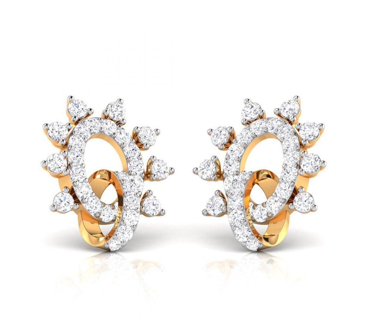 Twists Pivot Diamond Earrings