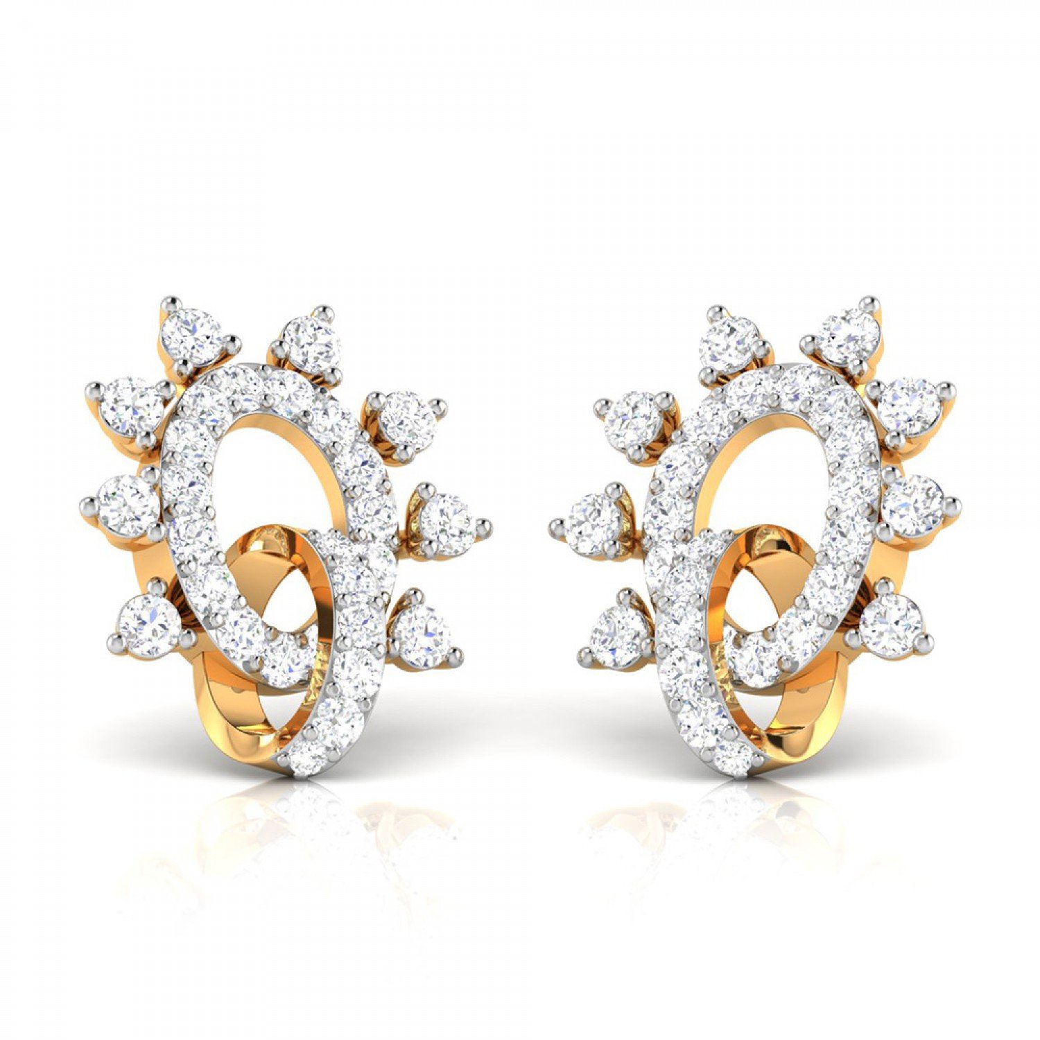 Twists Pivot Diamond Earrings