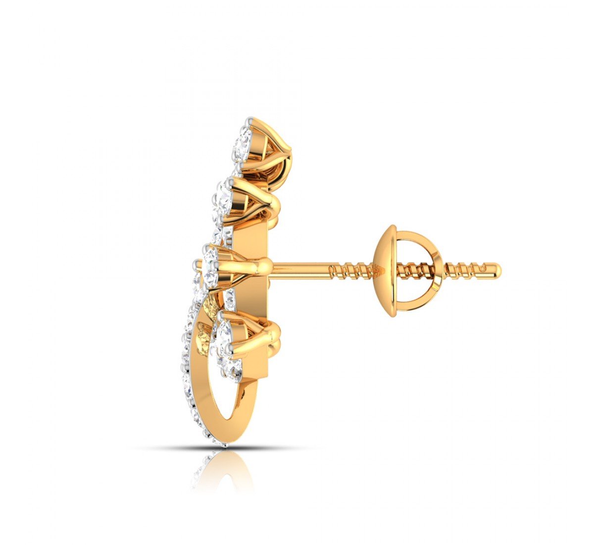 Twists Pivot Diamond Earrings