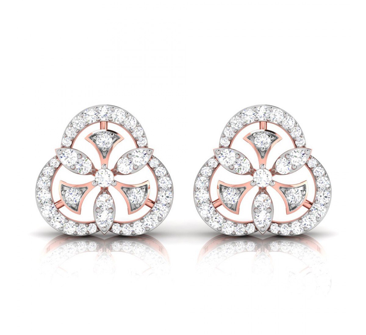 Cluster Diamond Earrings