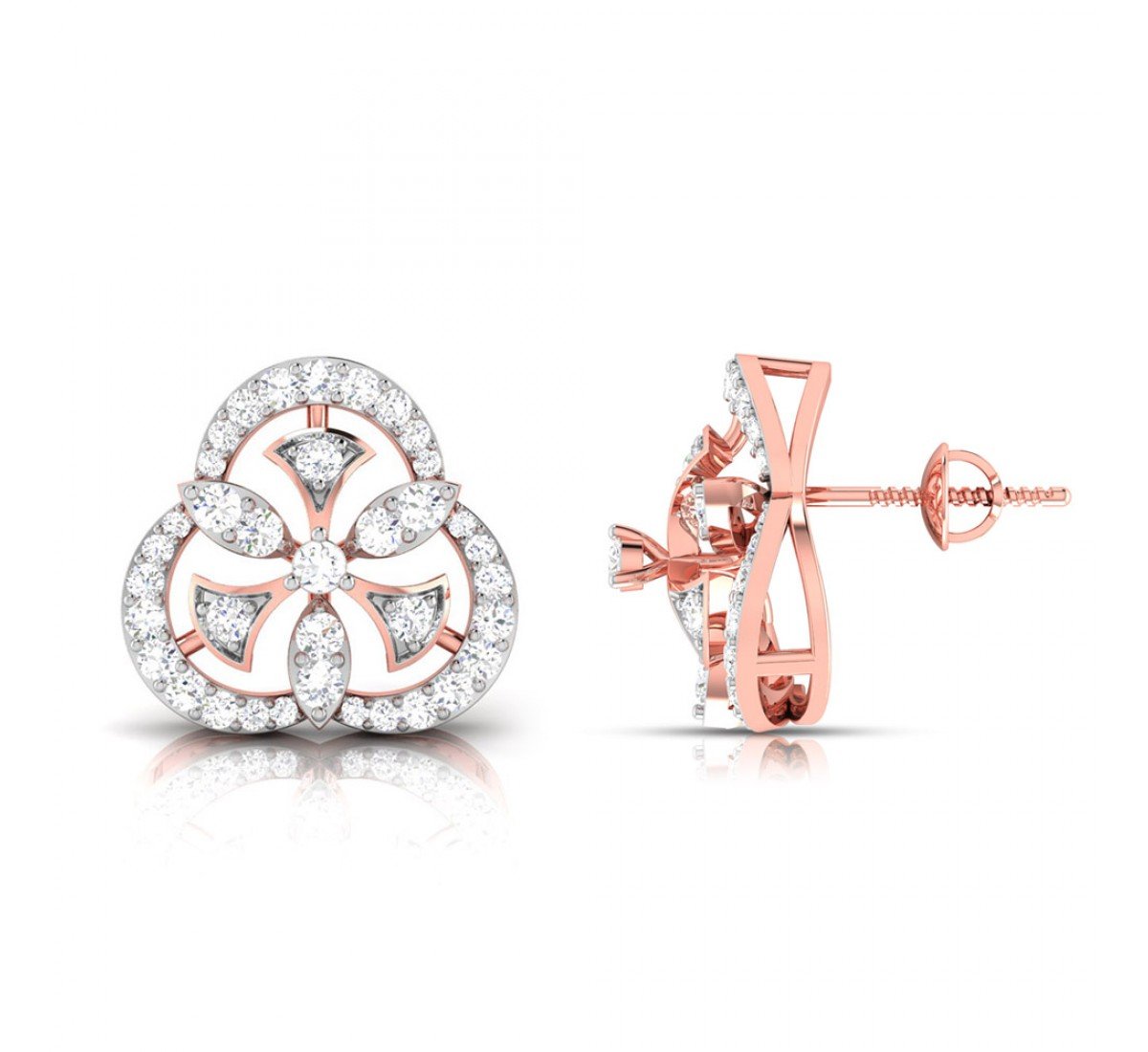 Cluster Diamond Earrings