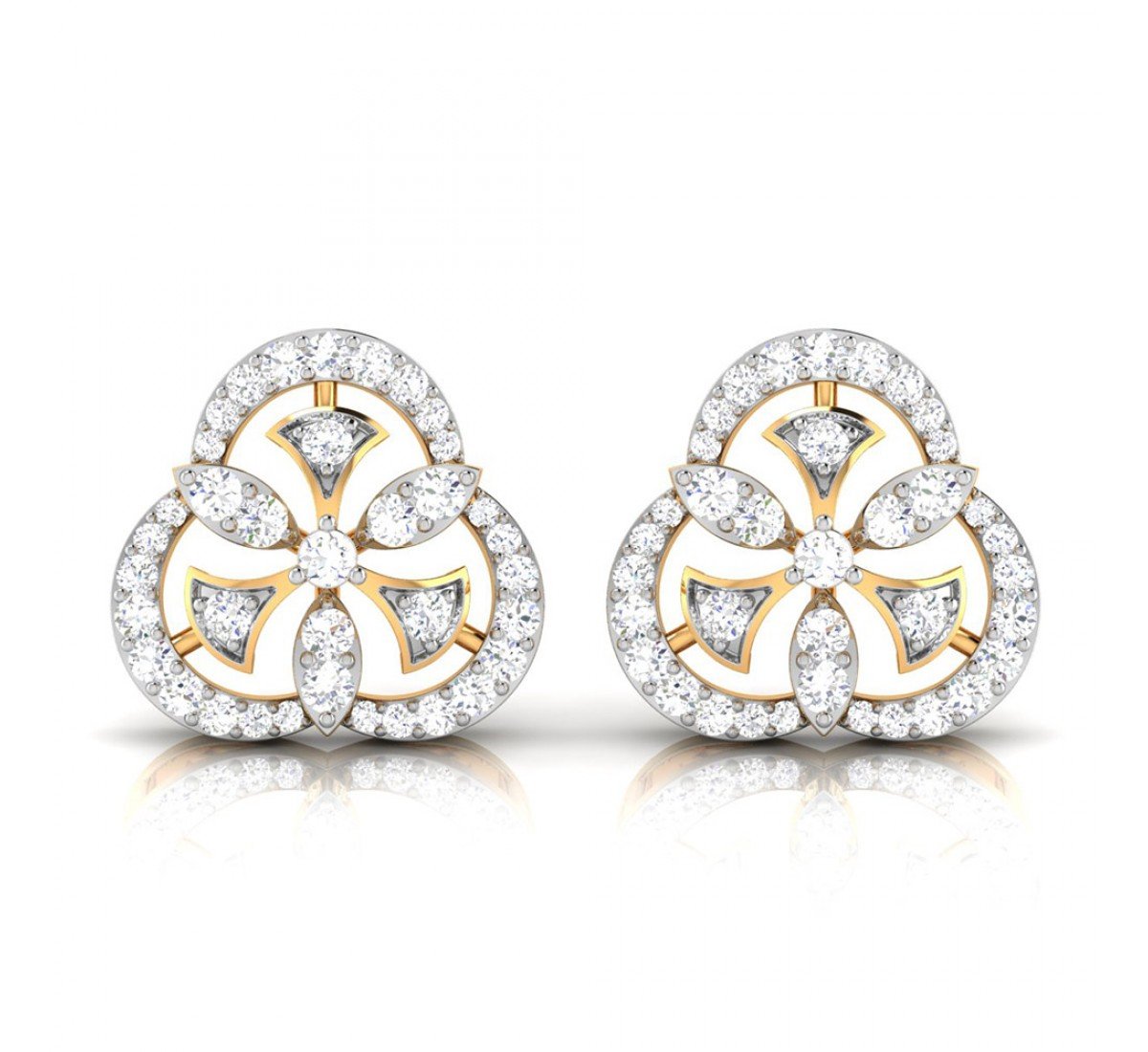 Cluster Diamond Earrings
