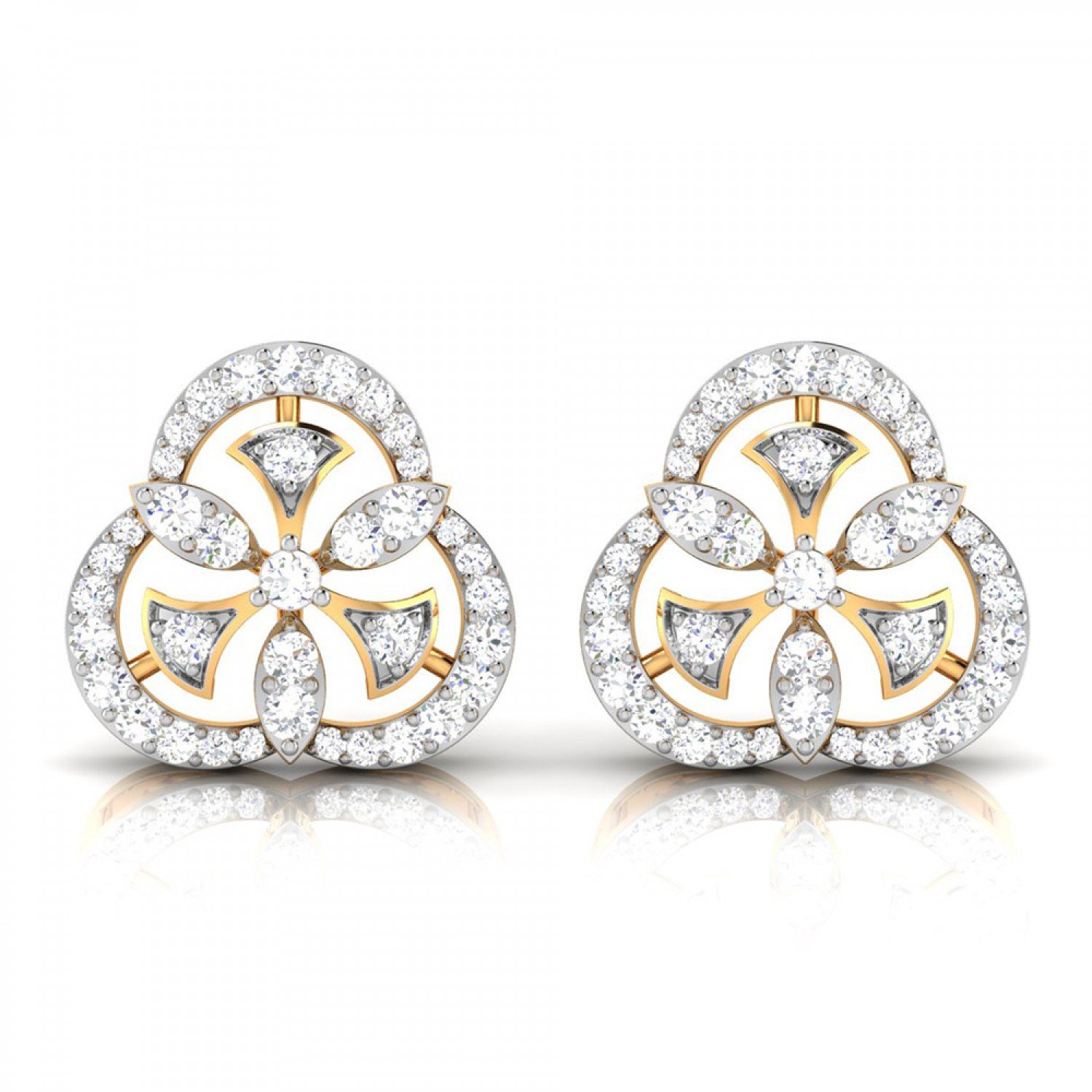 Cluster Diamond Earrings