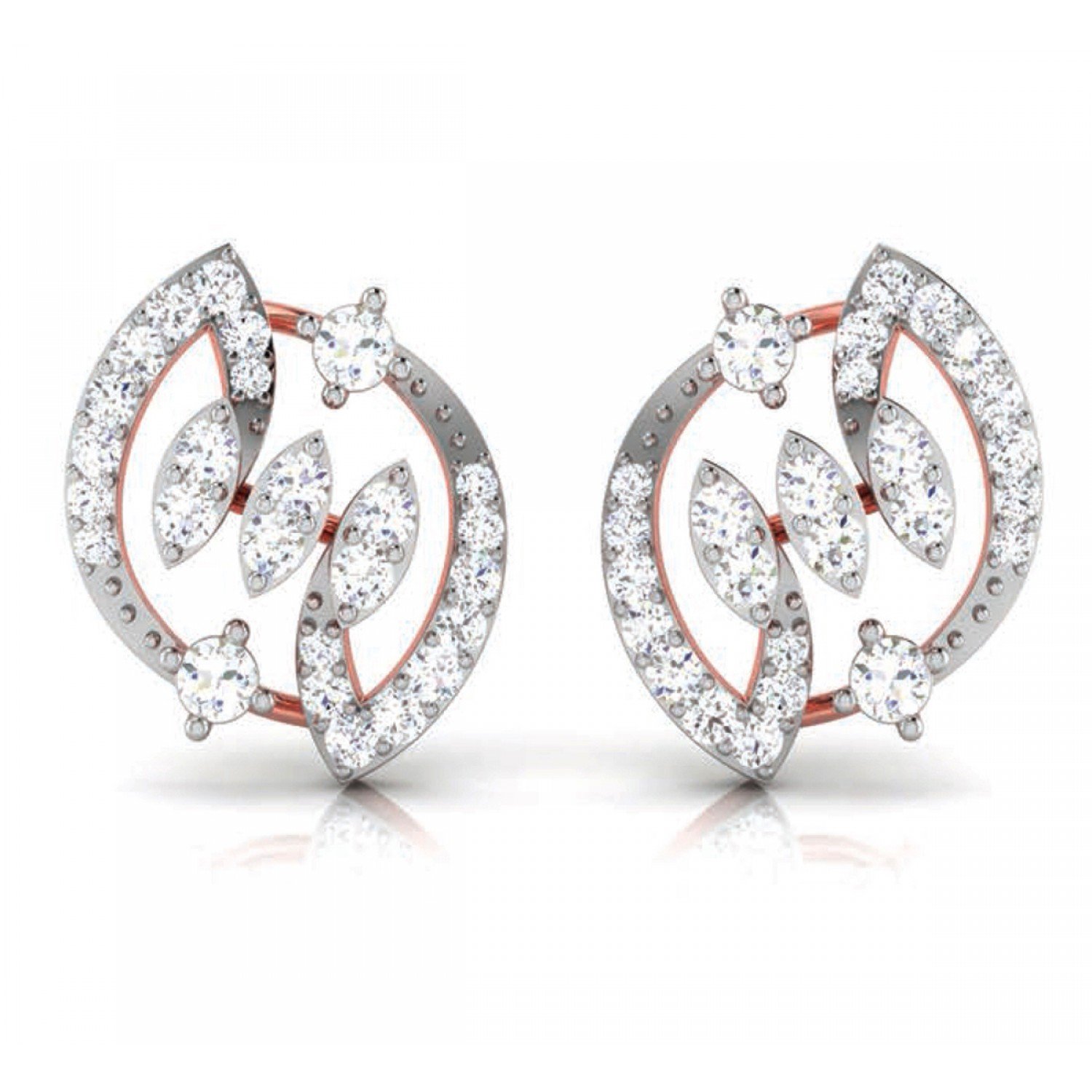 Zig Flower Diamond Earrings Zig Flower Diamond Earrings