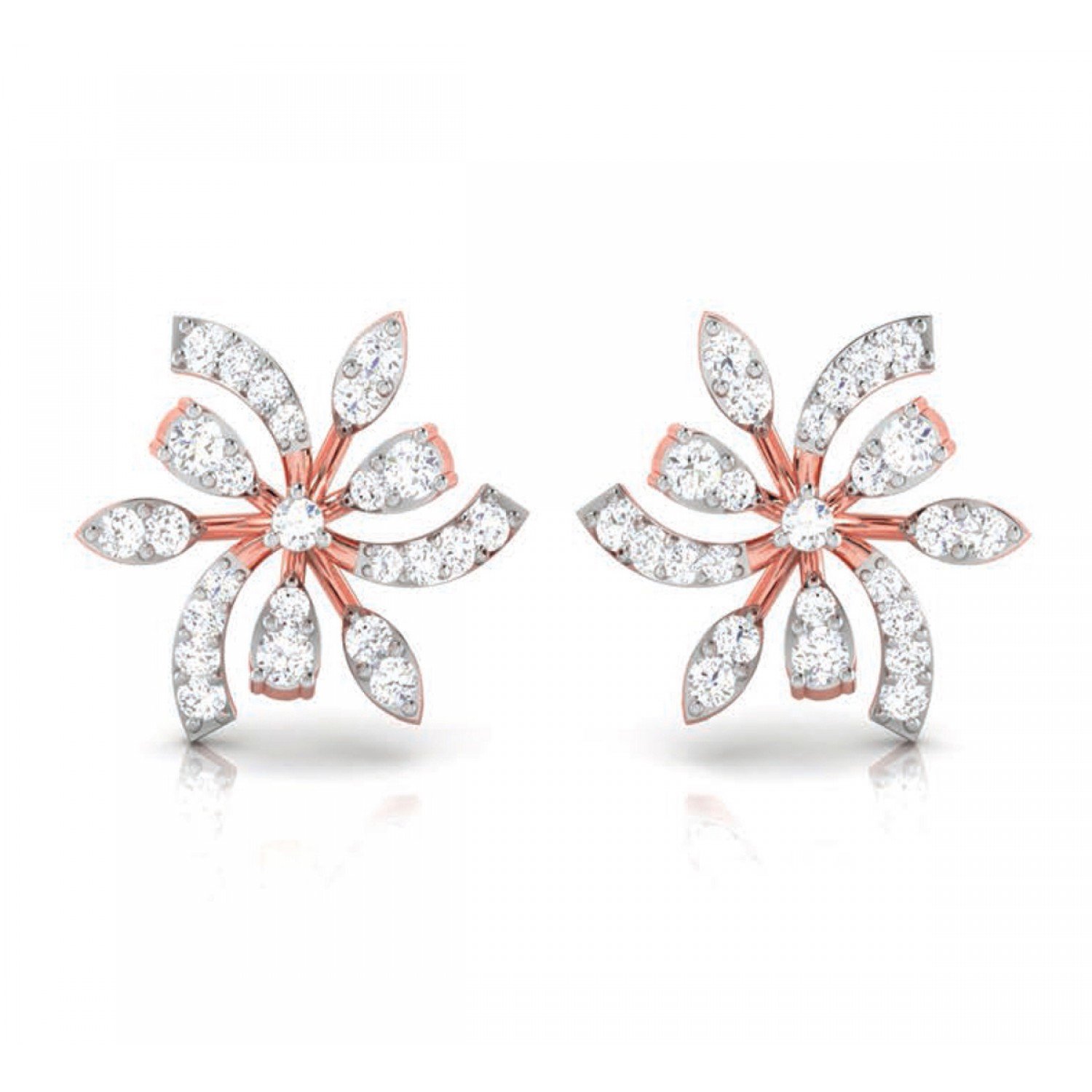 Desire Spiral Diamond Earrings