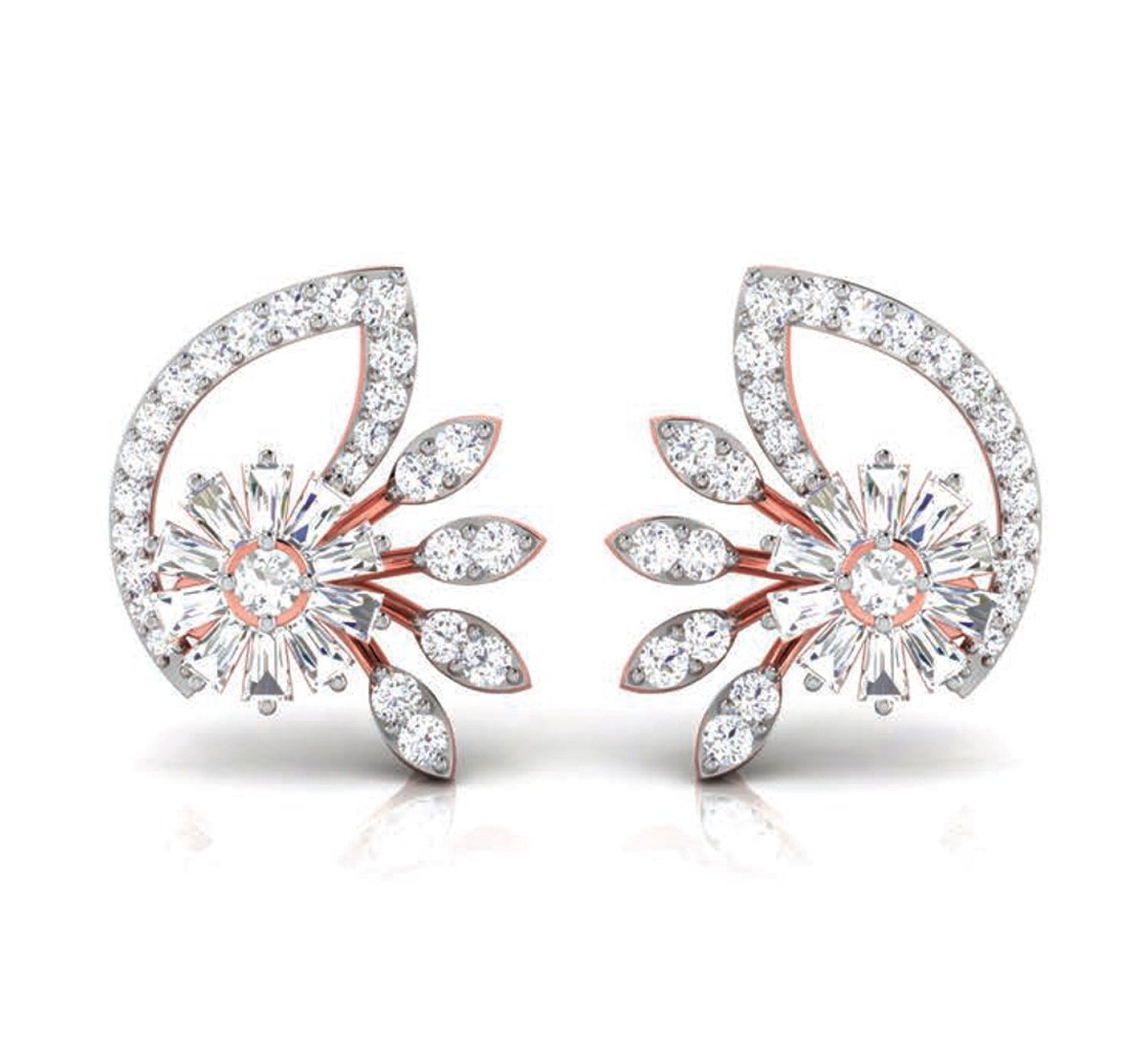 Looped Twist Diamond Earrings