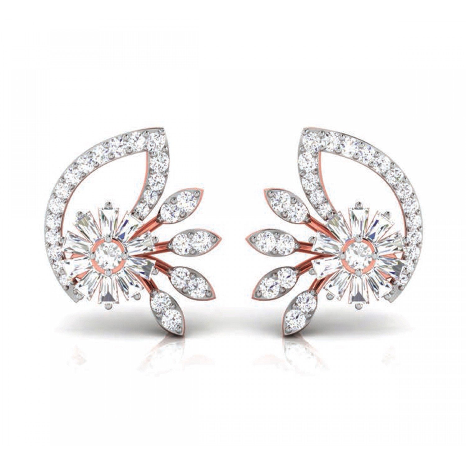 Looped Twist Diamond Earrings Looped Twist Diamond Earrings