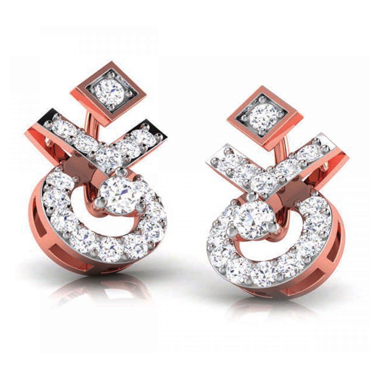 Pivot Hug Diamond Earrings