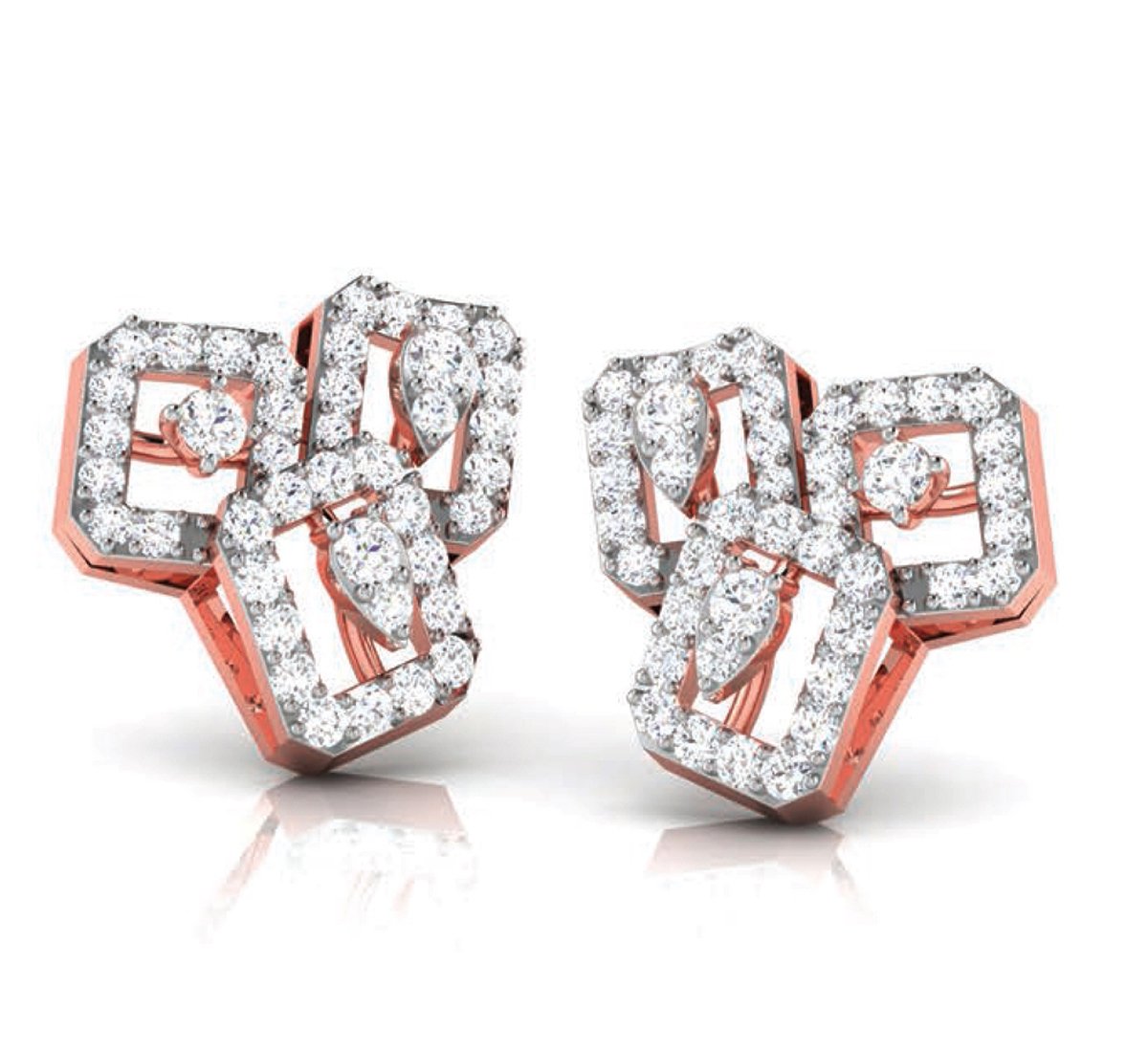 Hue Dahlia Diamond Earrings
