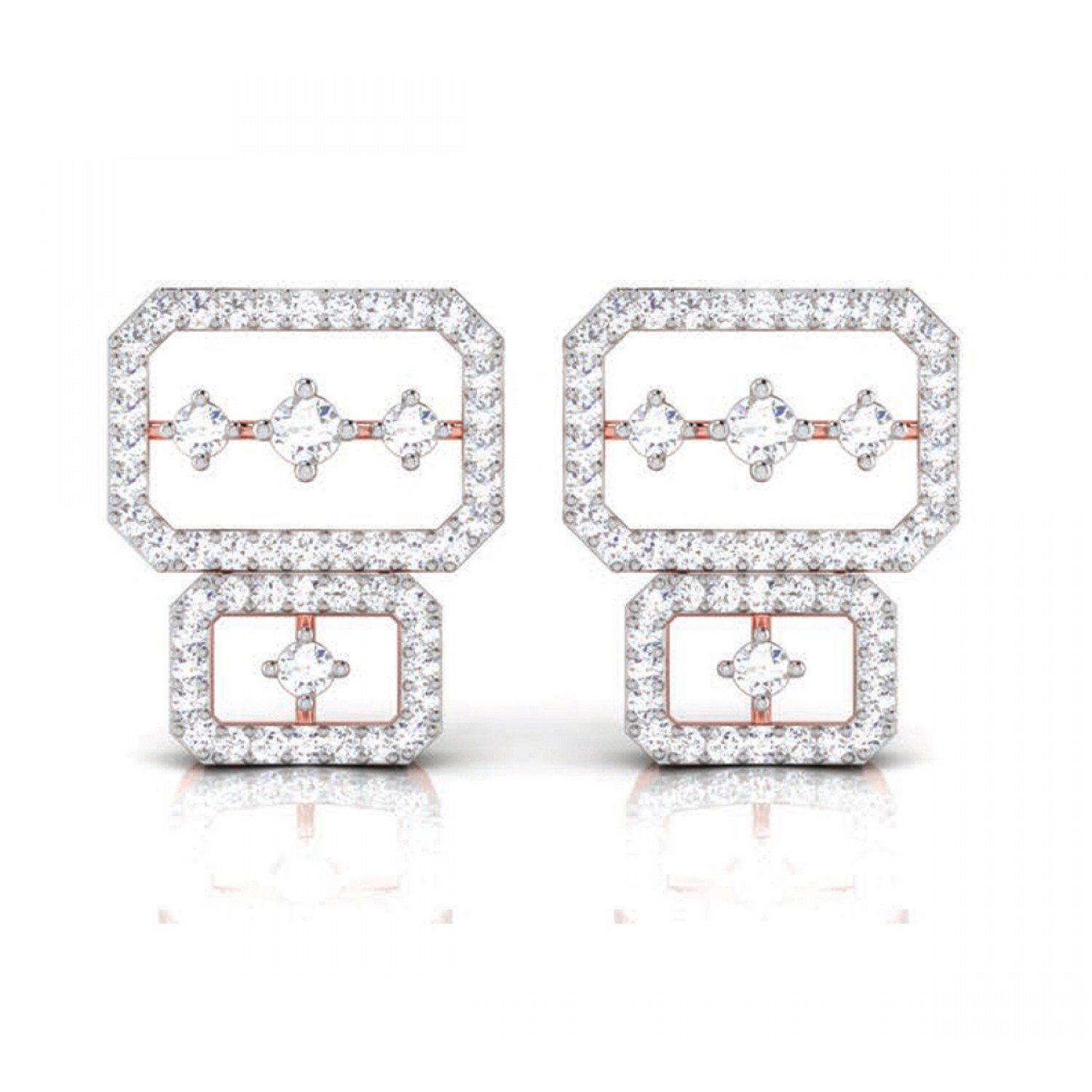 Beauty Hoop Diamond Earrings Beauty Hoop Diamond Earrings