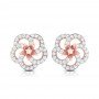 Rays In Eye Diamond Earrings