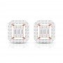 Logy In Rays Diamond Earrings