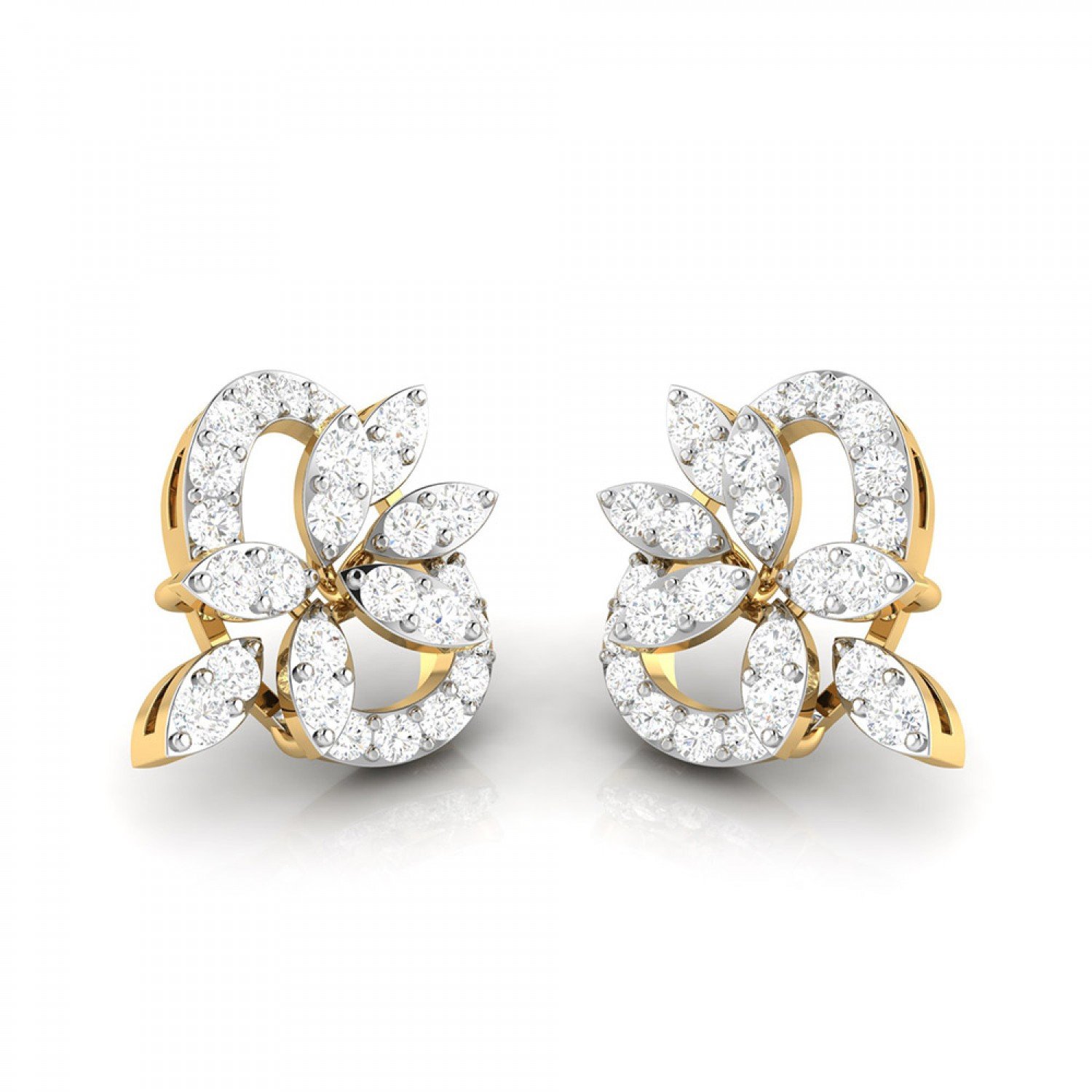Dazzling Looped Diamond Stud