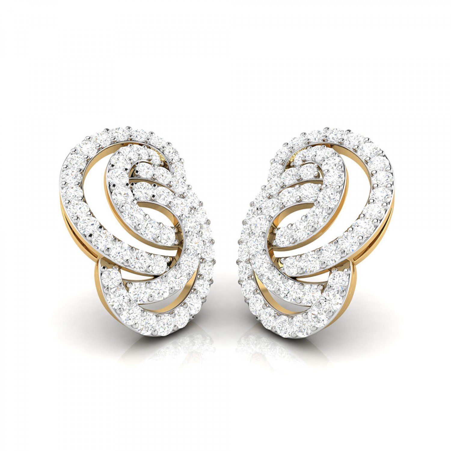 Angelina Circled Diamond Stud