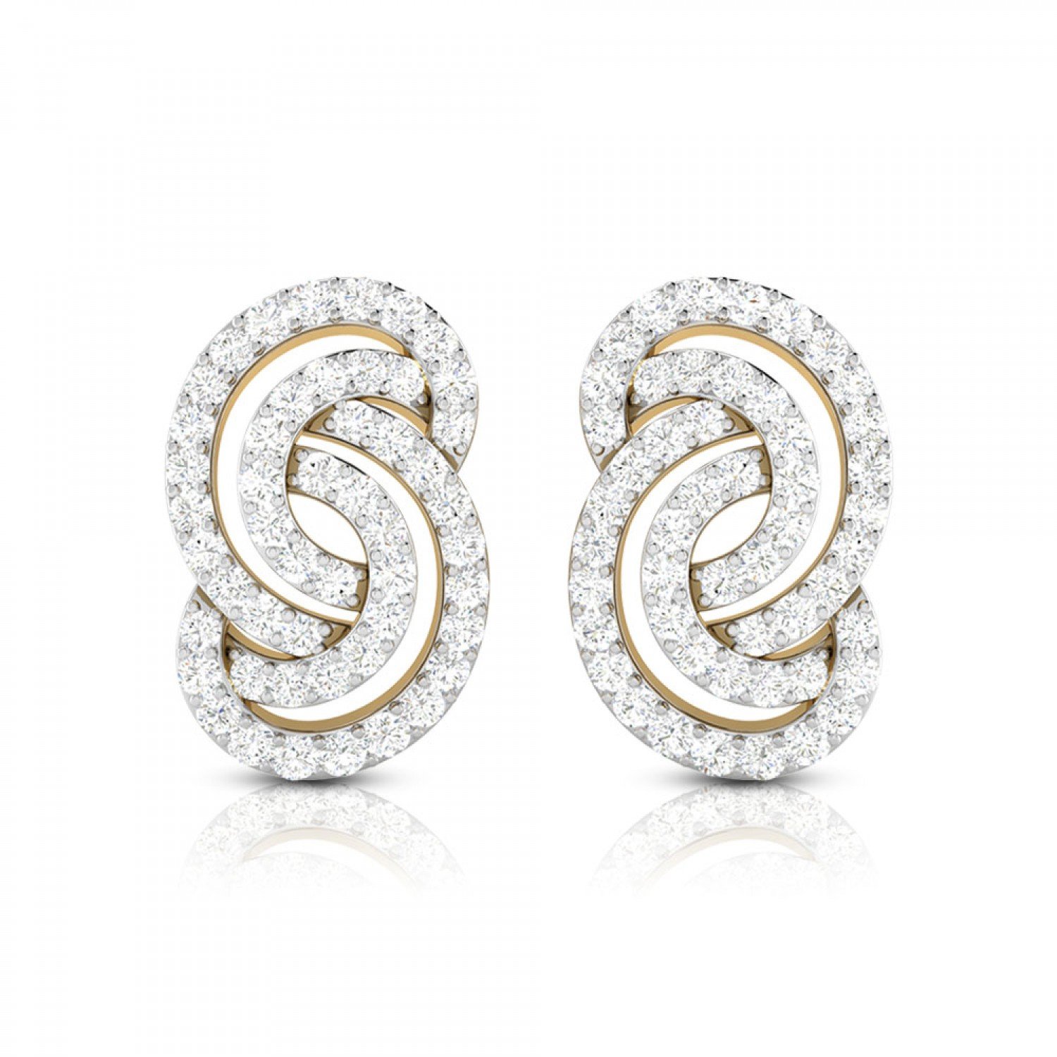 Angelina Circled Diamond Stud