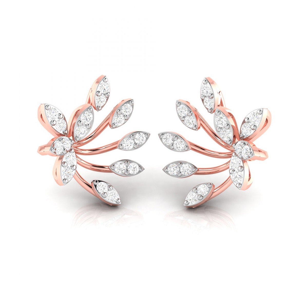 Cushion Wired Diamond Earrings