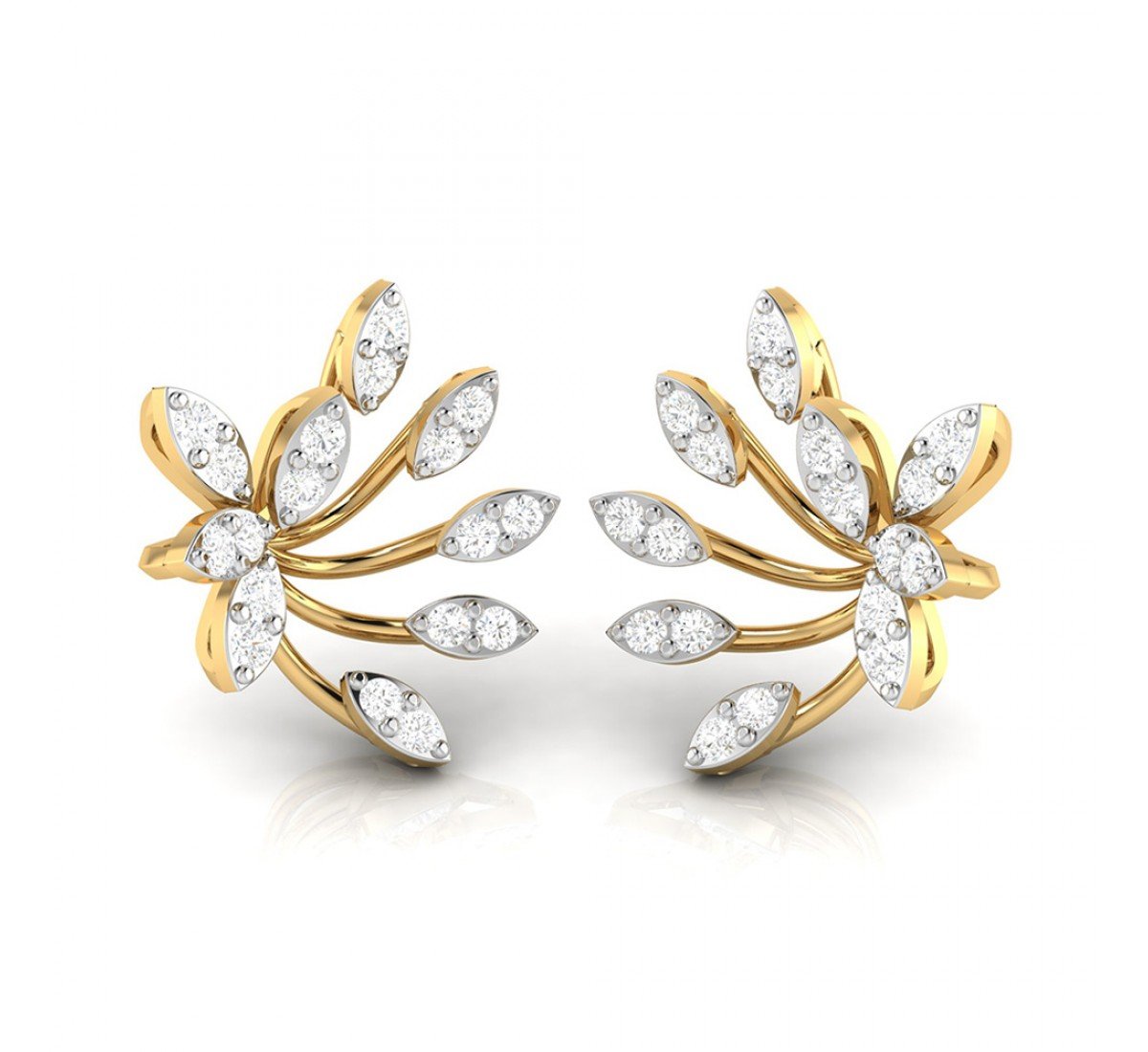 Cushion Wired Diamond Earrings