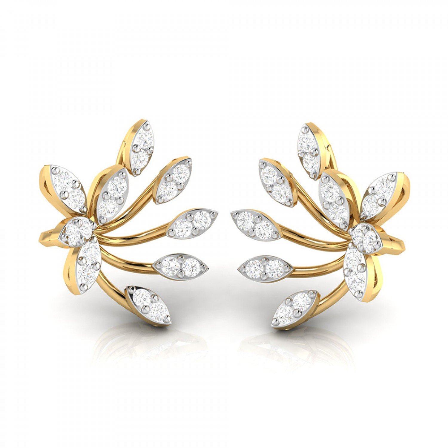 Cushion Wired Diamond Earrings