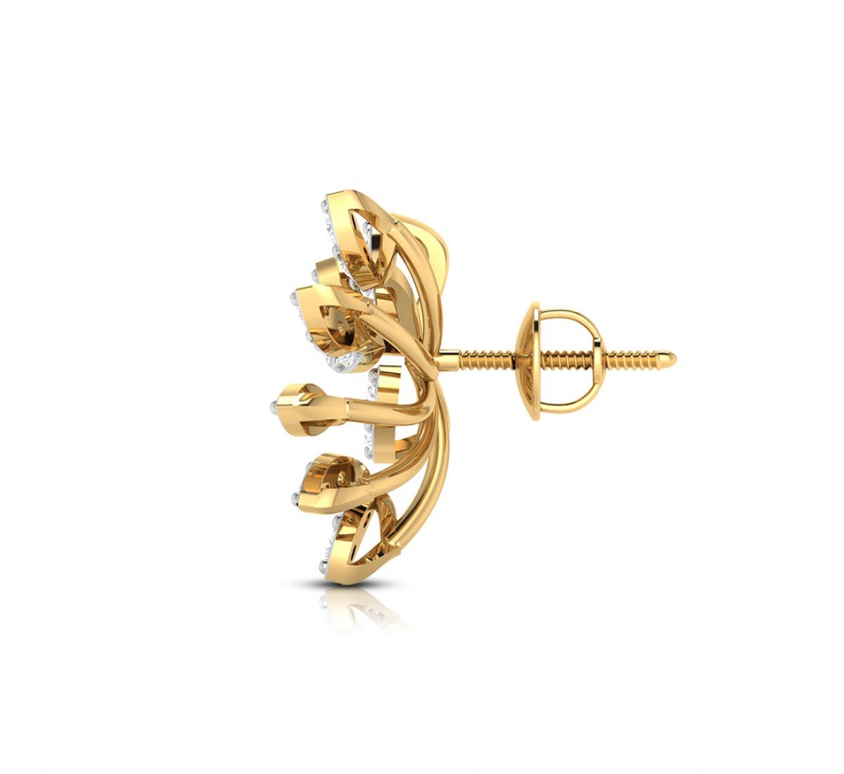Cushion Wired Diamond Earrings