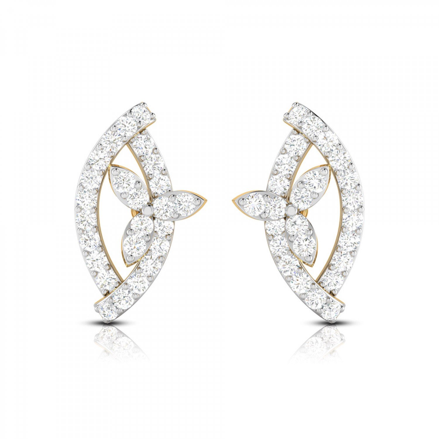 Mirage Crescent Diamond Stud Mirage Crescent Diamond Stud