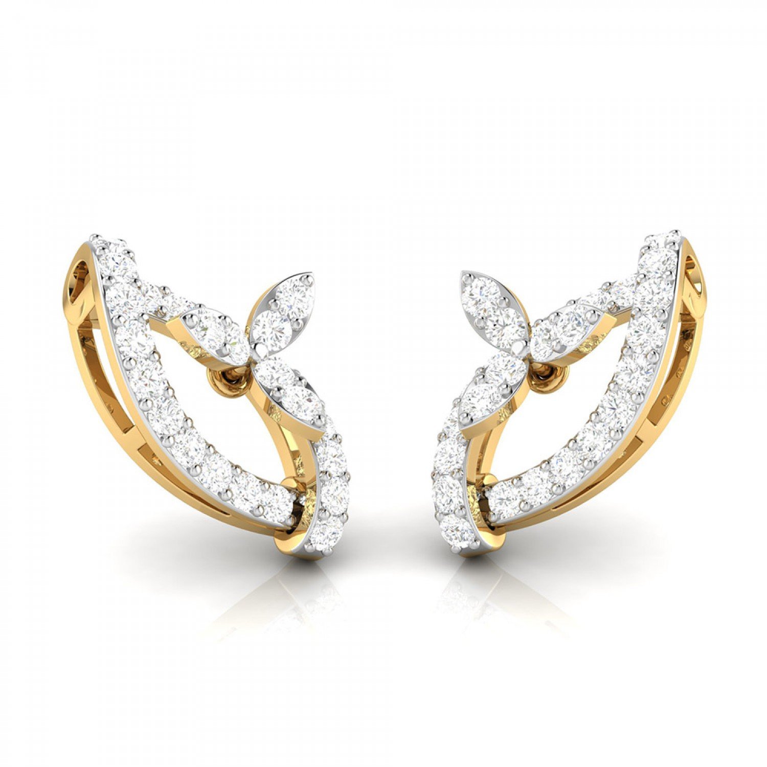 Mirage Crescent Diamond Stud Mirage Crescent Diamond Stud