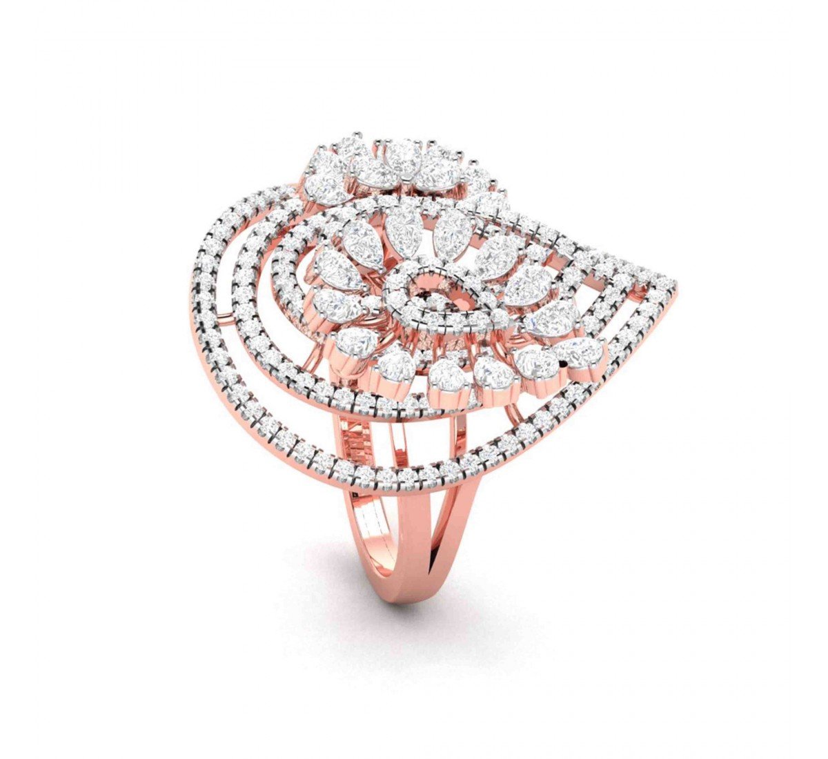Iolite Diamond Ring