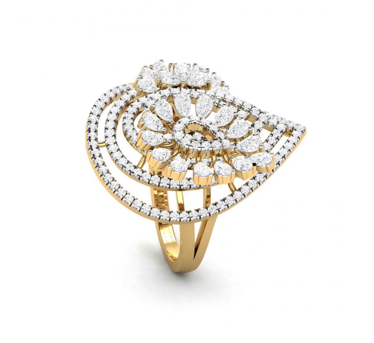 Iolite Diamond Ring