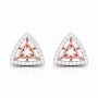 Rays In Pave Diamond Earrings