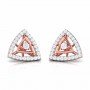 Rays In Pave Diamond Earrings