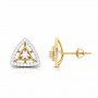 Rays In Pave Diamond Earrings