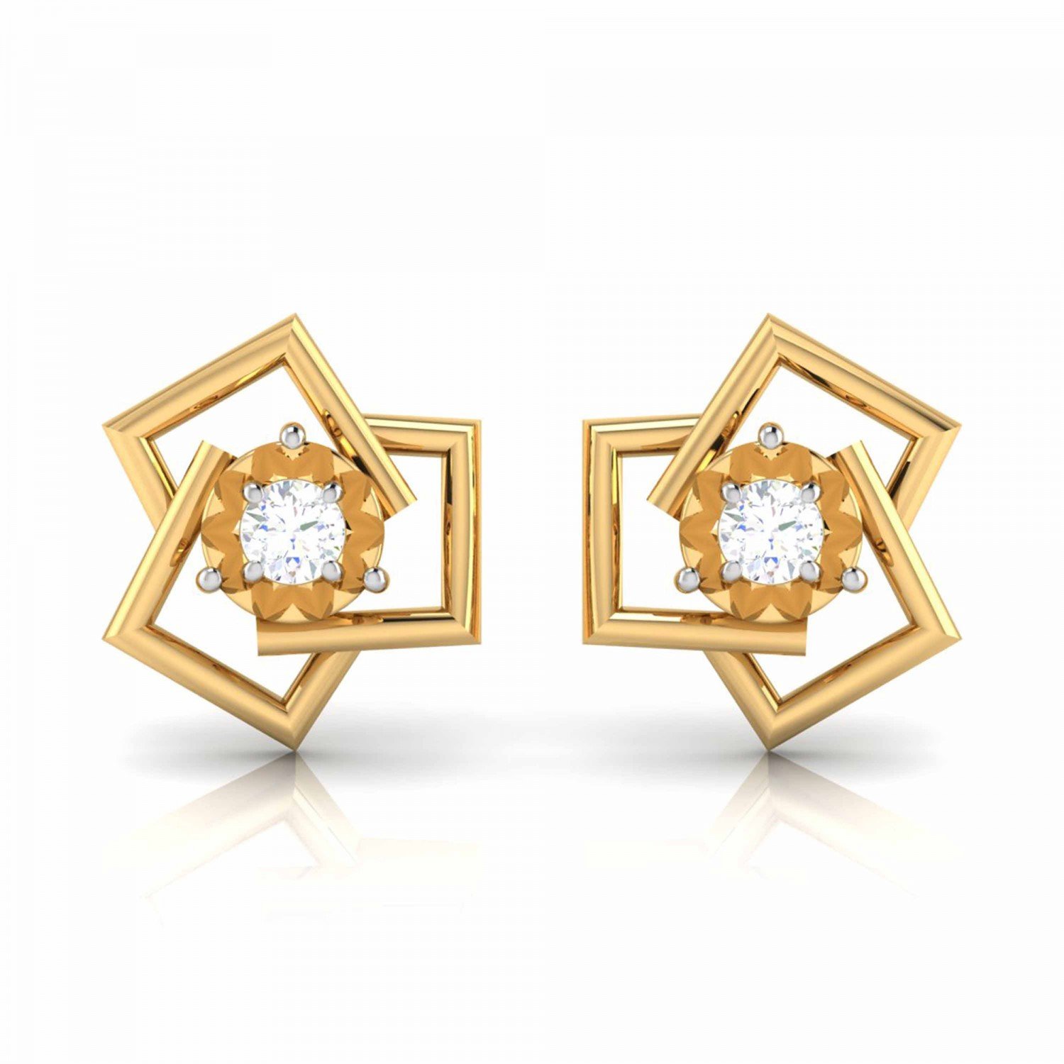 Erin Cubic Diamond Earrings Erin Cubic Diamond Earrings