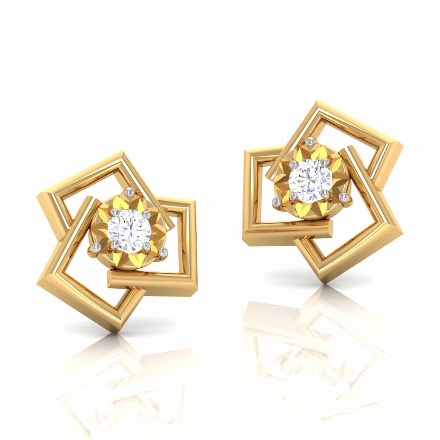 Erin Cubic Diamond Earrings Erin Cubic Diamond Earrings