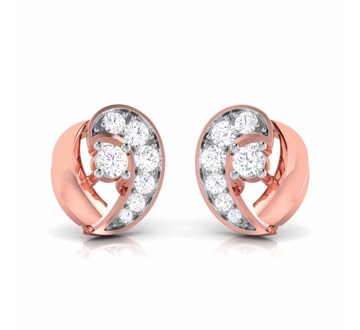 Miracle Plate Diamond Earrings