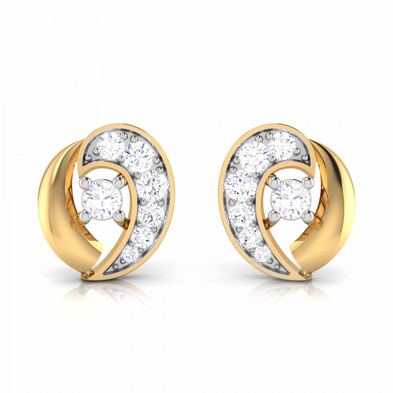 Miracle Plate Diamond Earrings