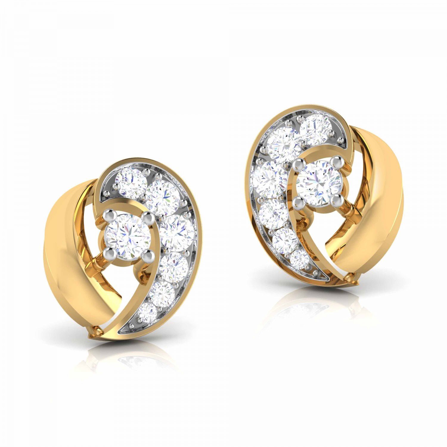 Miracle Plate Diamond Earrings Miracle Plate Diamond Earrings