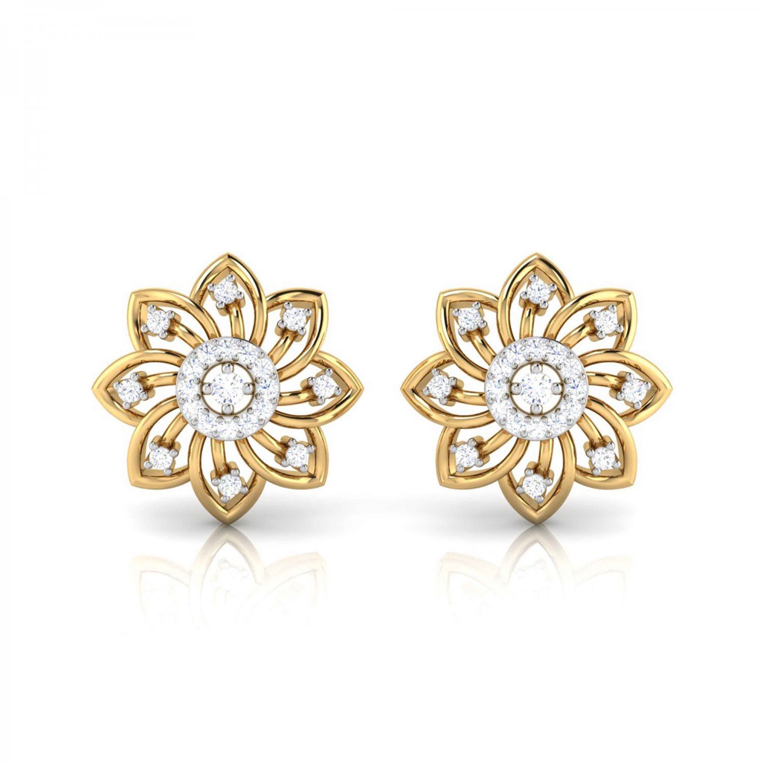 Demure Diamond Earrings