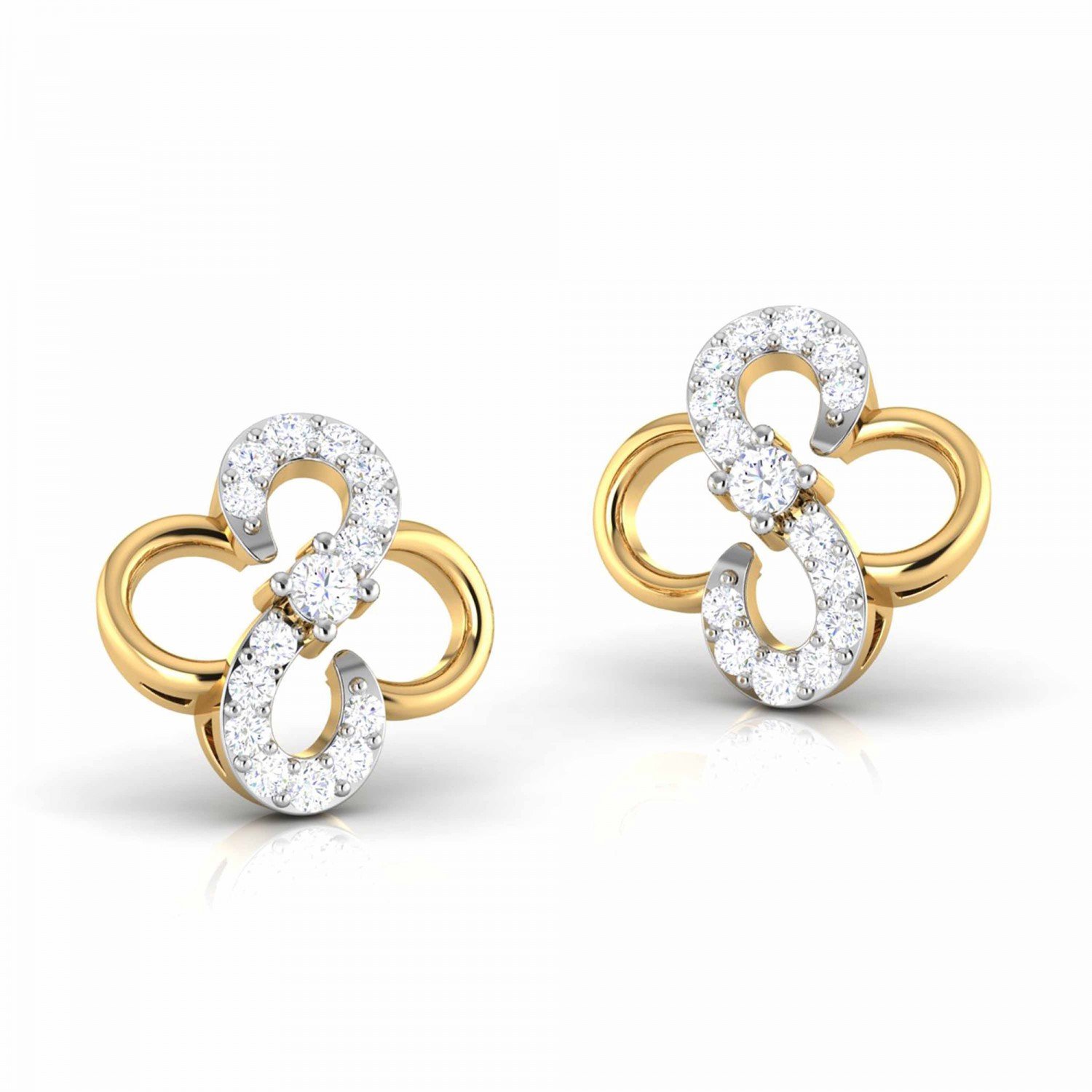 Mridini Stud Diamond Earrings Mridini Stud Diamond Earrings