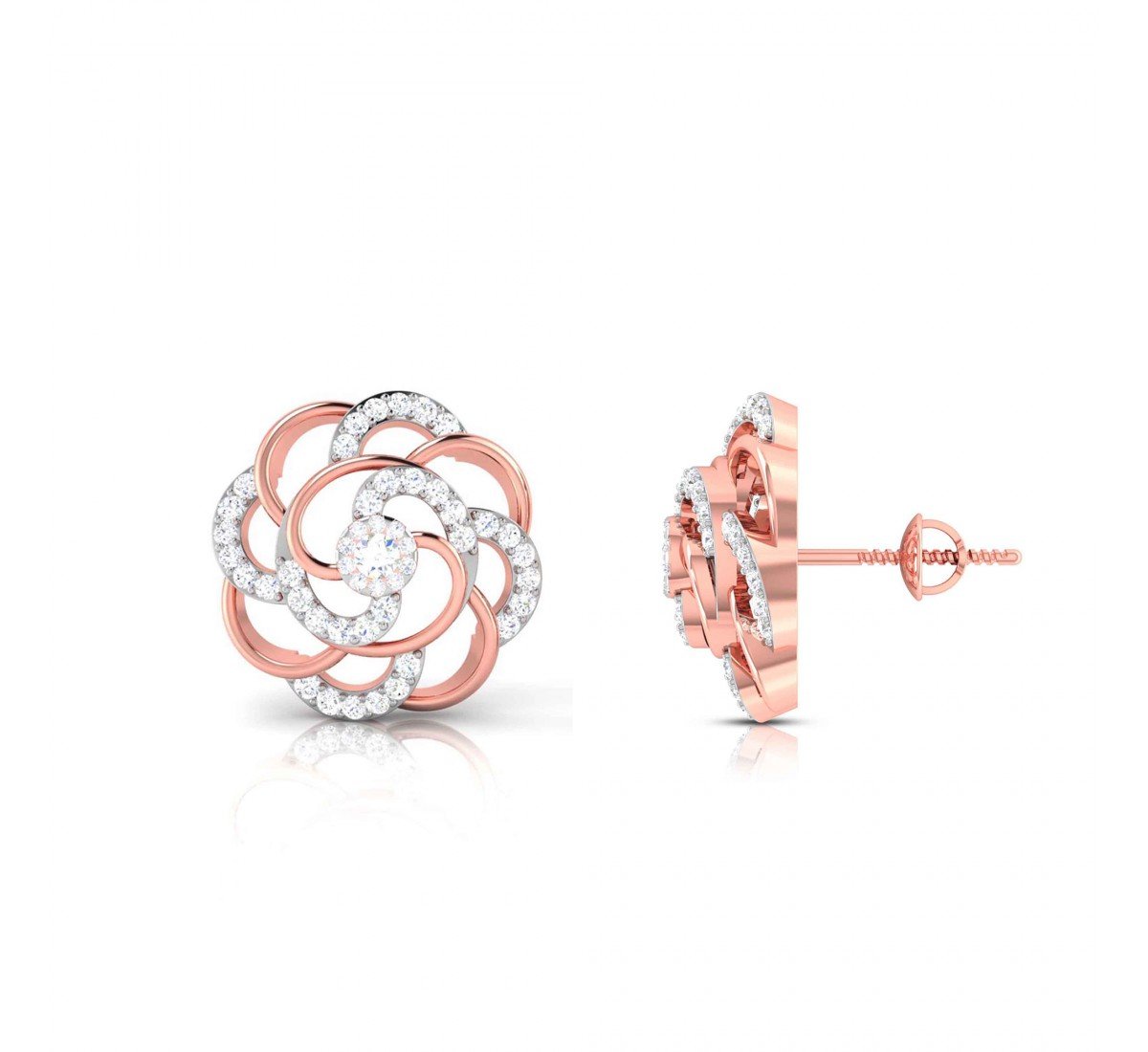 Pave Claw Diamond Earrings